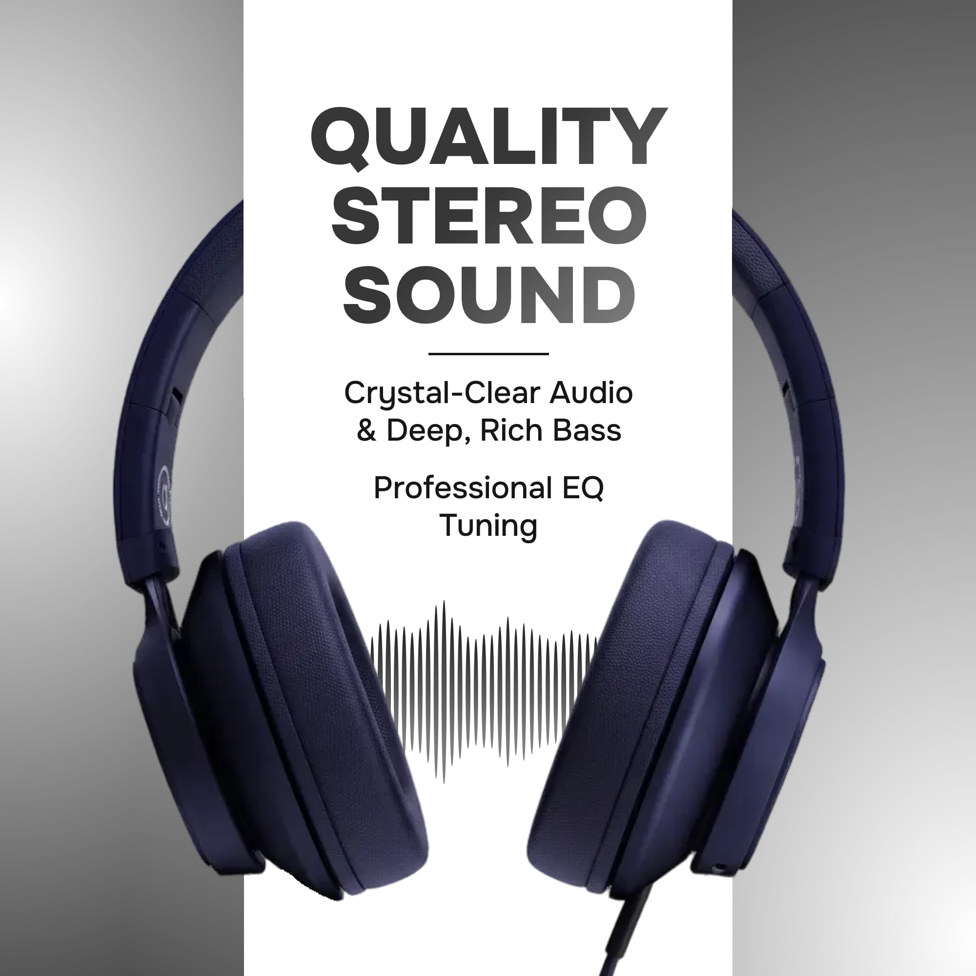 ARTIX CL750 Casque supra-auriculaire filaire avec micro et contrôle du volume, audio avec suppression du bruit 100 % filaire par ordinateur, branchement pour ordinateur portable, casque de studio