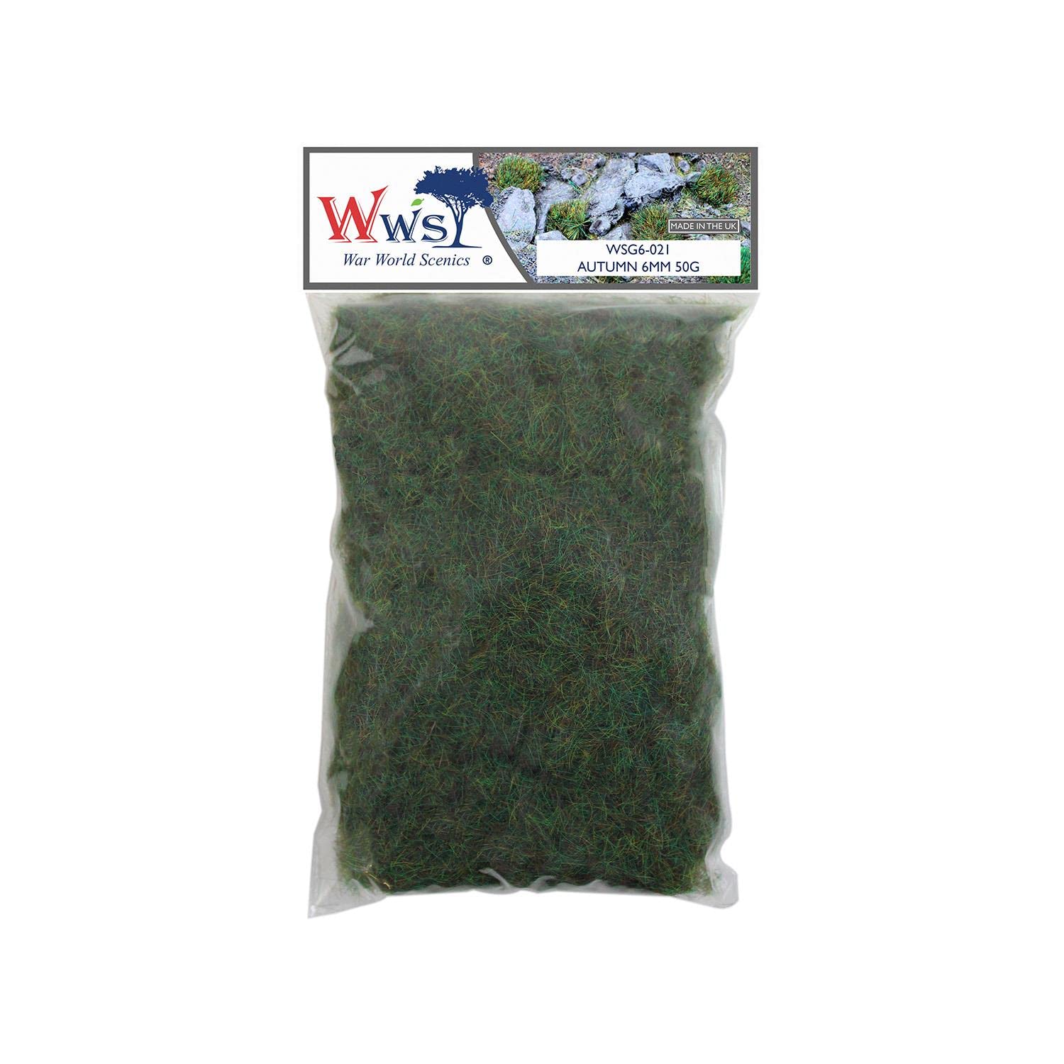 WWScenics | 6mm Autumn Static Grass | 50g | WSG6-021 | Realistic Model Scenery Material