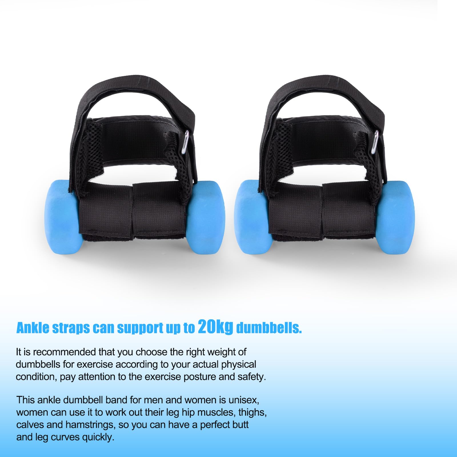 HOMEE 2 accesorios para pies con mancuernas, pesas ajustables para el tobillo, soporte para mancuernas de pies de mono, entrenador Tibialis, correas de tobillo para levantamiento de pesas, equipo de