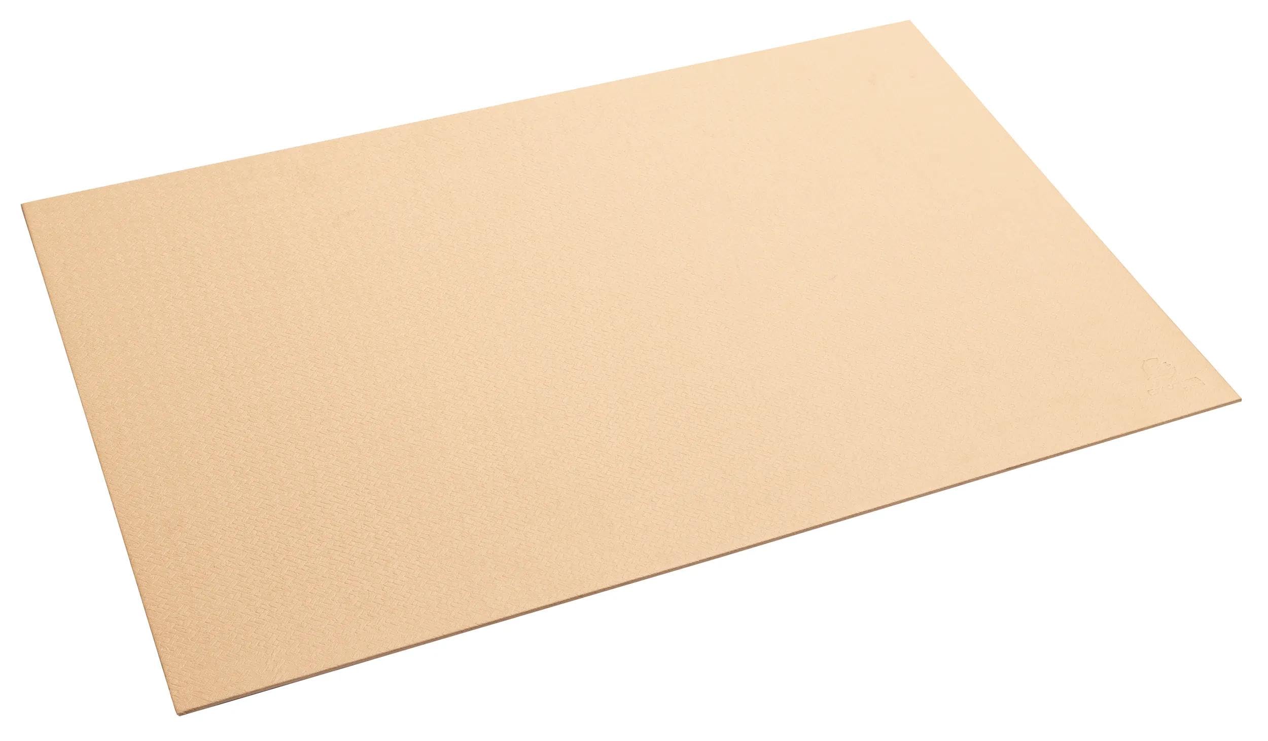 Exacompta OfficeByMe 60602D Schreibunterlage aus Hartpappe, kompatibel mit optischen und Lasermäusen, große Länge und kurze Tiefe, 57,5 x 37,5 cm, Beige, 8 Stück