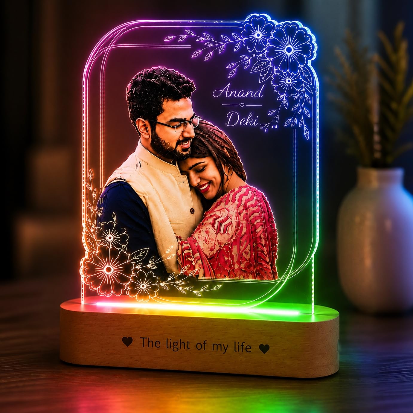Personalized LED Photo Lamp - Romantic Gift for Couples -10