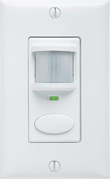 Sensor Switch WSD PDT SA WH Dual Technology Wall Switch Occupancy Sensor, White