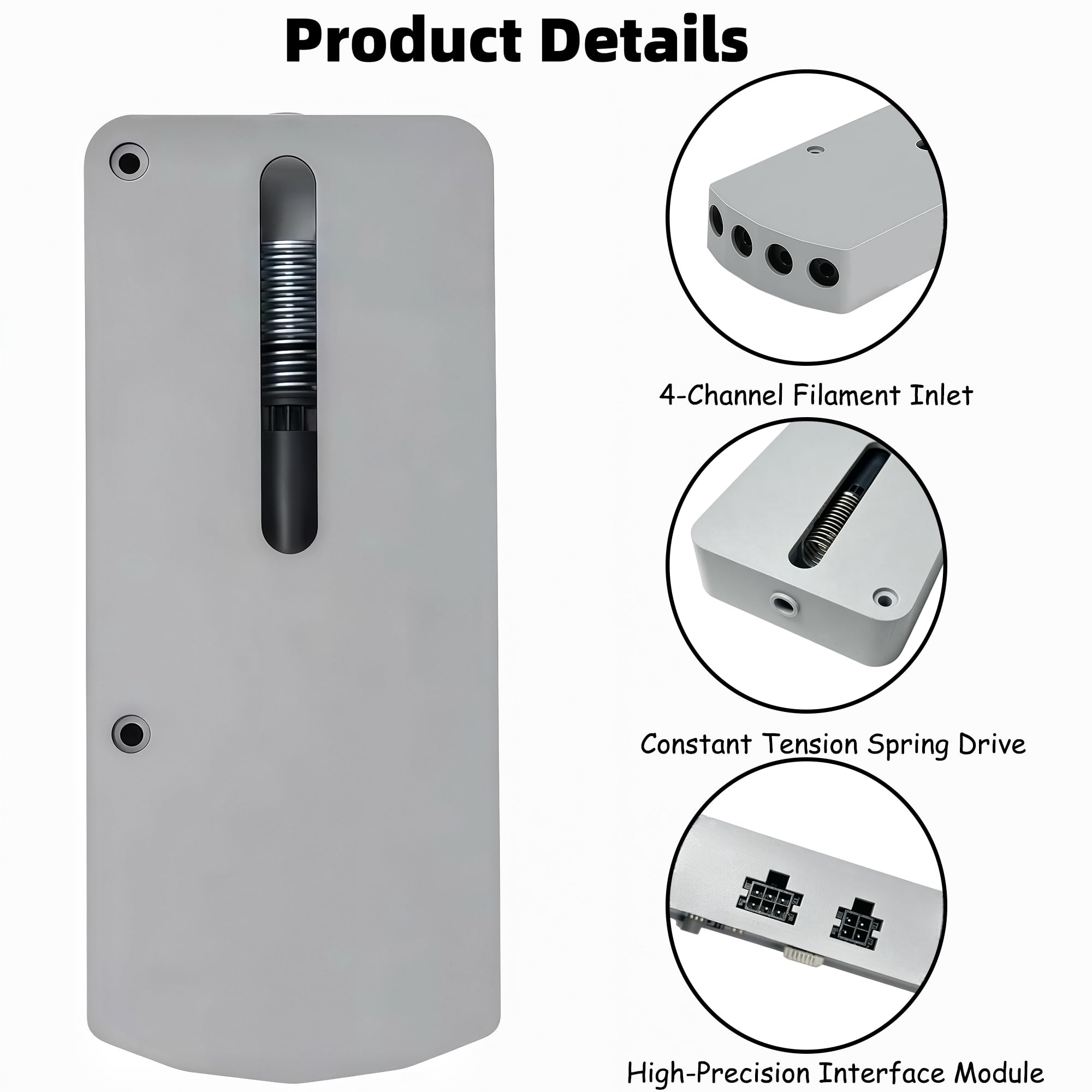 AMS Hub 4 in 1 Filament Puffer, Ersatzteil für X1 P1P P1S 3D Drucker Zubehör kompatibel mit AMS AMS 2 Pro und AMS HT ermöglicht bis zu 16 Farben mit 4x AMS Einheiten