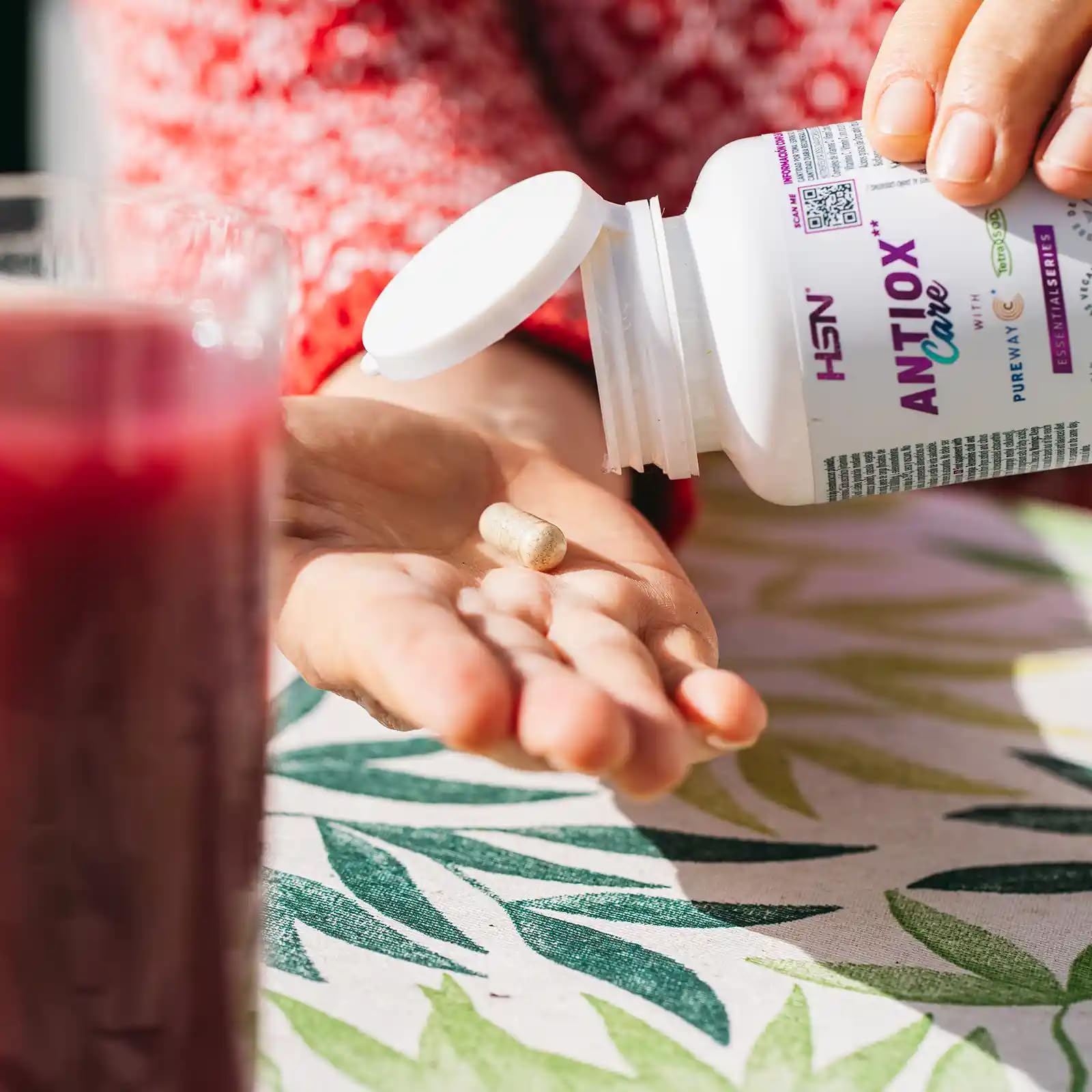 HSN Antiox Care* | 120 Cápsulas Vegetales | Antioxidante Completo: Vitamina E Vitamina C PureWay-C® Astaxantina microencapsulada Tetra-SOD® Selenio | Sin Gluten y Apto Vegano