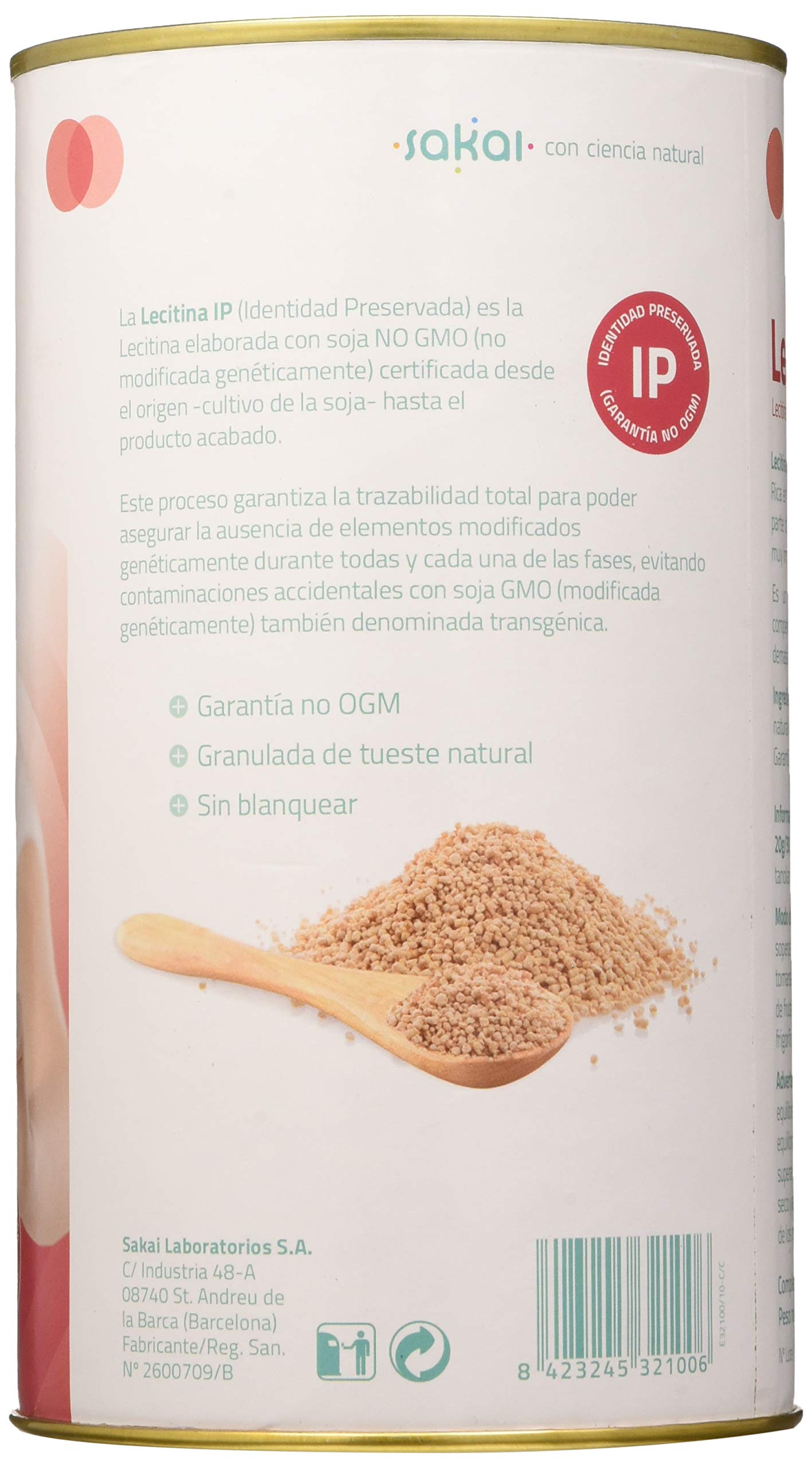 LECITINA SOJA IP EXTRA 450GR