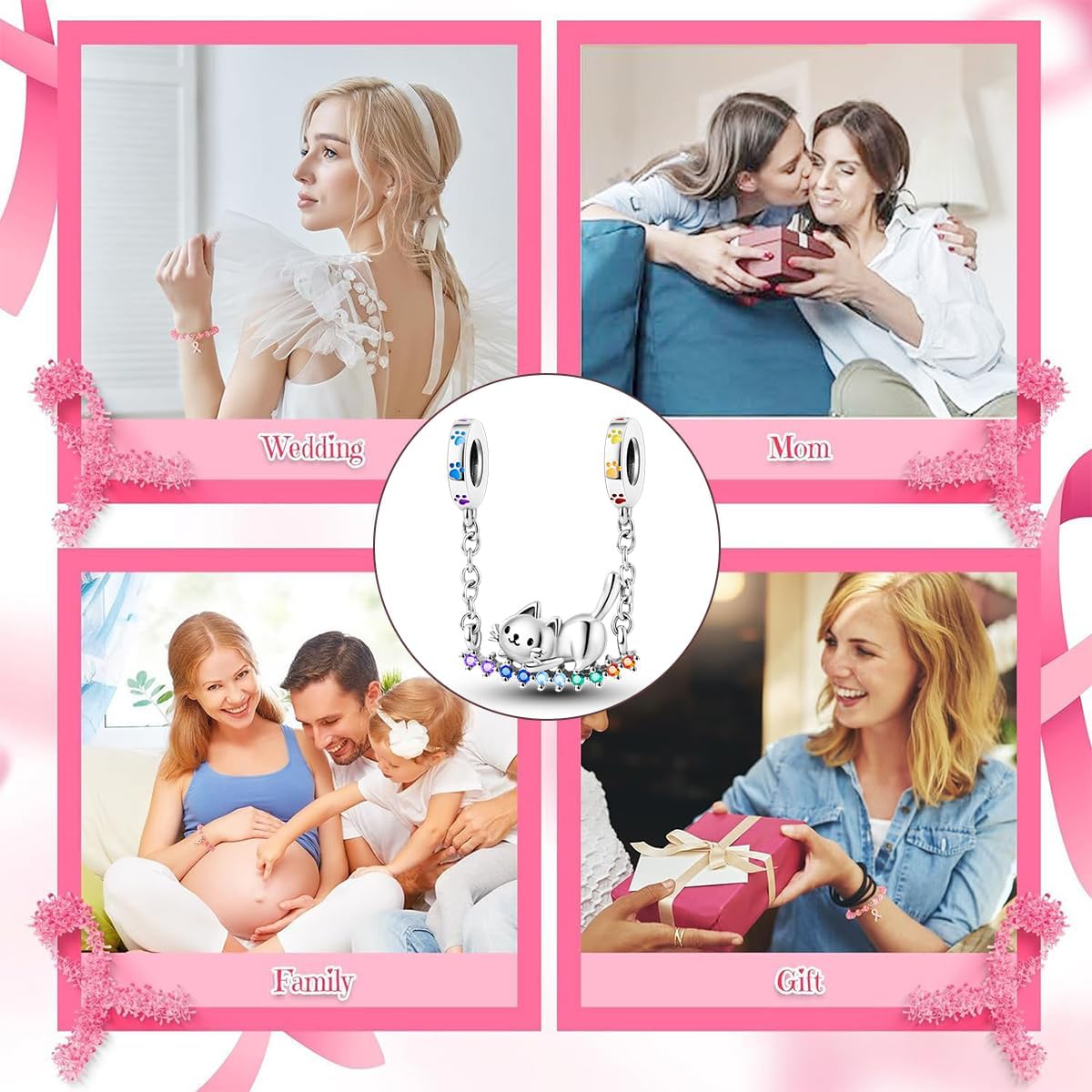 Charm Fit for Pandora Bracelets Christmas Festival Heart Animals 925 Silver Bead Charms Jewelry Gift for Women and Friend - Image 6