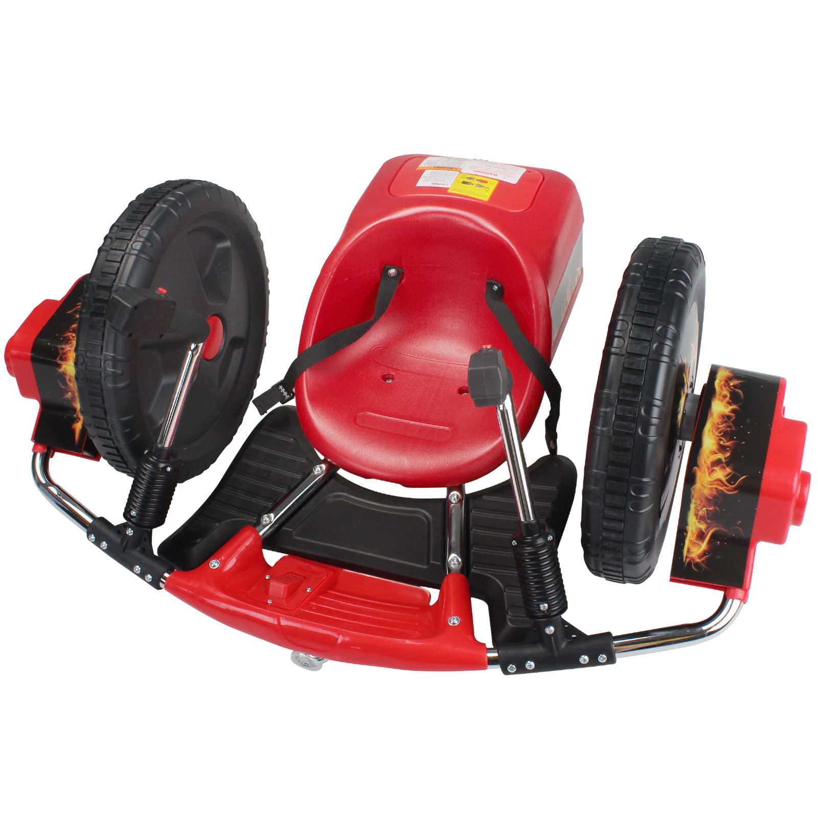 Leopmase Electric Go Kart Drift Kit, 12V Dual Motor Crazy Cart Go Kart with Foot Pedal & Brake, 360°
