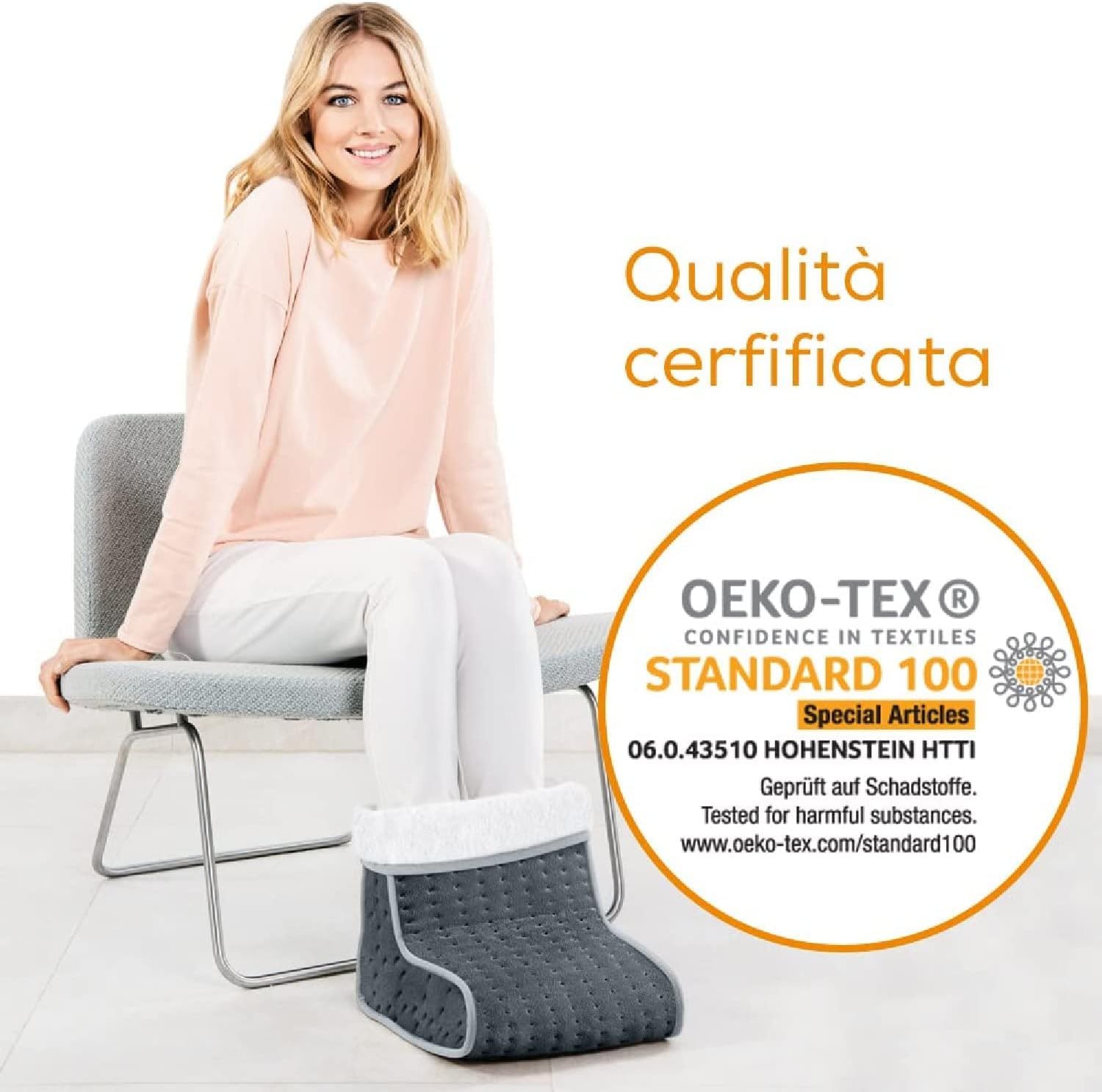 Beurer FW 20 Scaldapiedi Estremamente Morbido con 3 Livelli di Temperatura, sistema di sicurezza Beurer, riscaldamento rapido e spegnimento automatico dopo 90min
