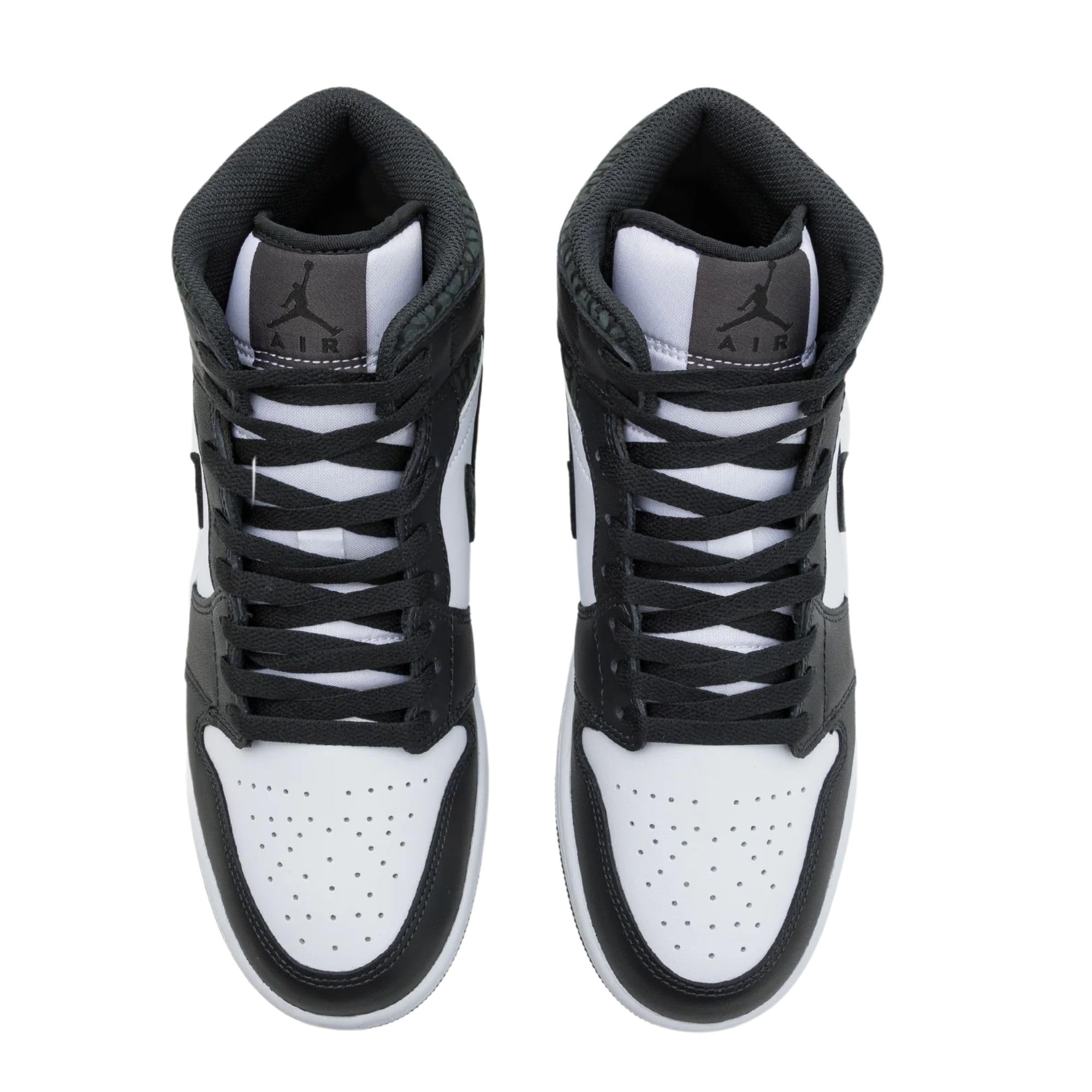 Jordan Air Jordan 1 Mid SE - Tenis para niños, color negro y negro, Off Noir/Negro-Blanco-Negro, 4.5 Big Kid