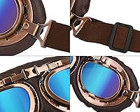 Vista 3 de Cosplay Goggles Steampunk Motorcycle Goggles Costume Retro Pilot