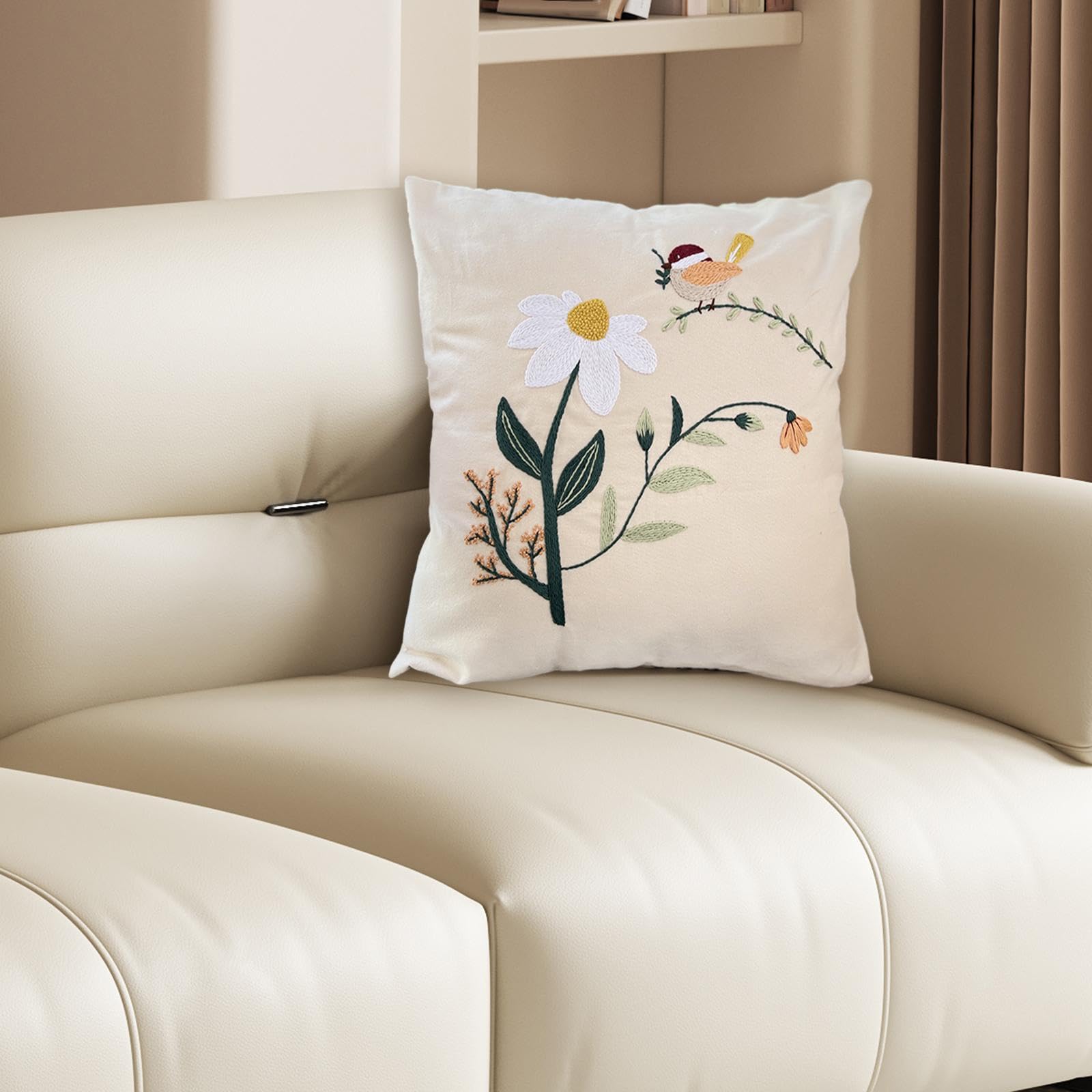 Kit Oreiller Point De Croix Ensemble De Broderie Taie D’oreiller