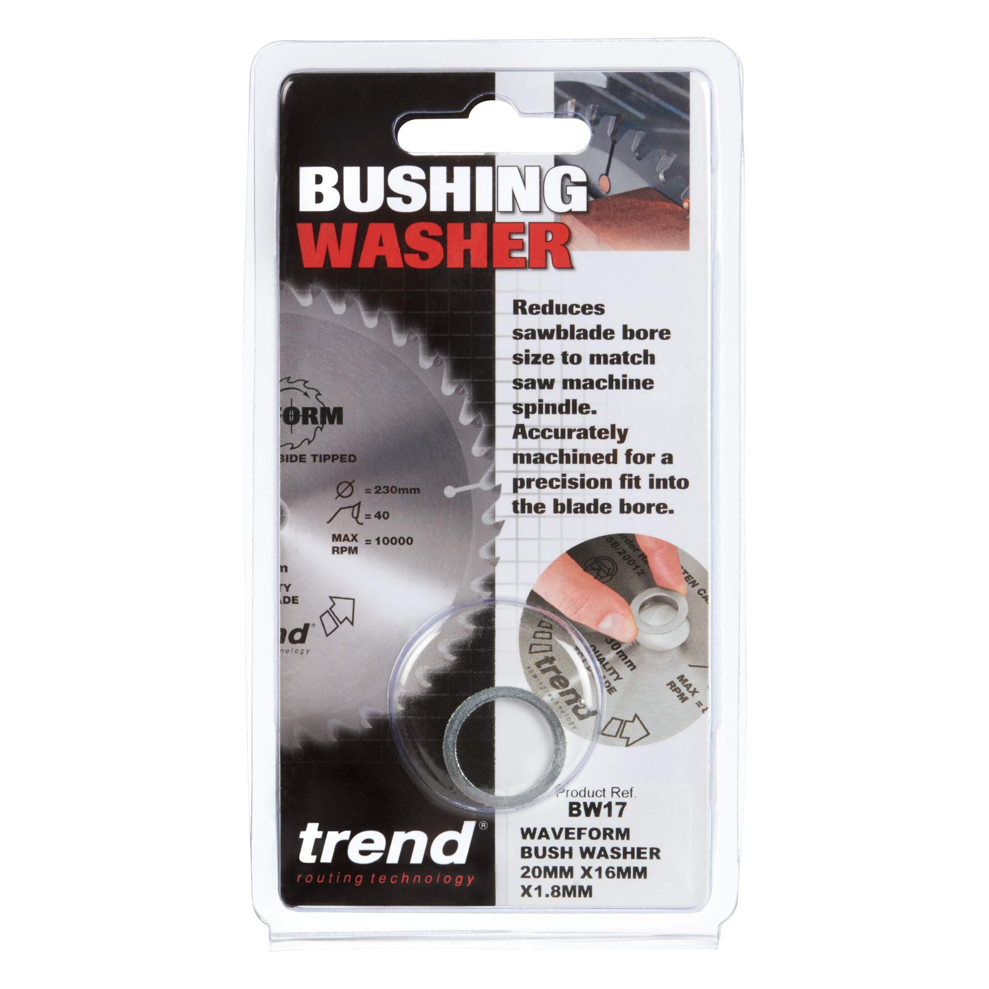 3 Anelli Di Riduzione Per Sega - 20mm X 16mm - Adattatore Foro Lama Circolare - Foto 5