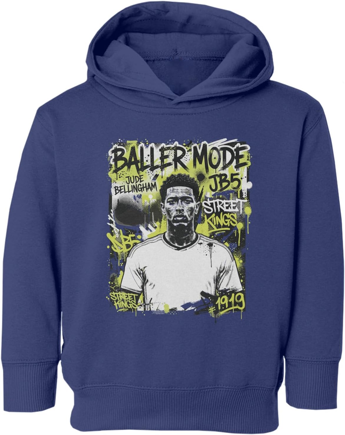 Bellingham Baller Mode England Soccer Fans Toddler Hooded Sweatshirt