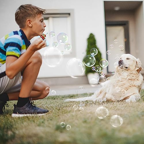 Miniatura 7 de 24 piezas de juguetes de animales de la selva, varita de burbujas para niños (6 estilos), bonita varita de burbujas ideal para animales del bosque,