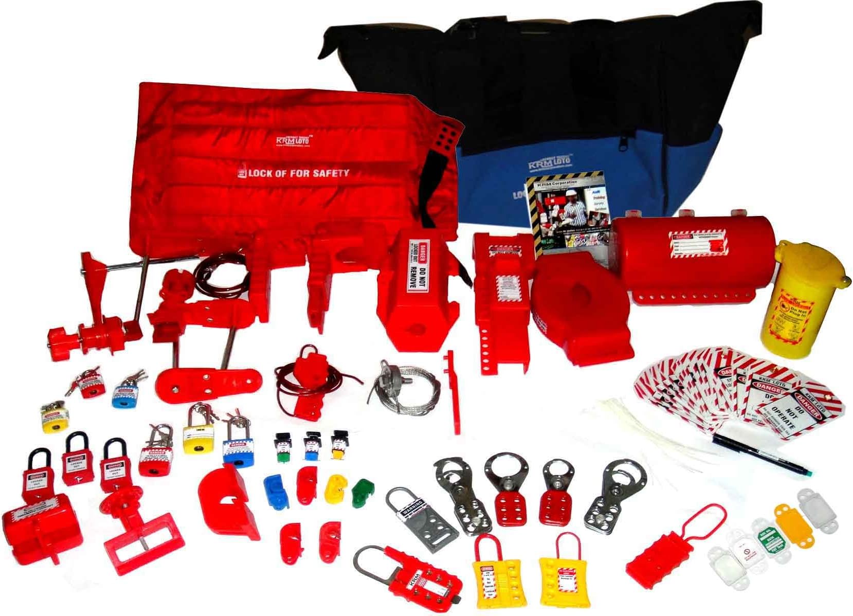Electrical Mechanical Pnuematic Lockout Tagout Kit krmloto