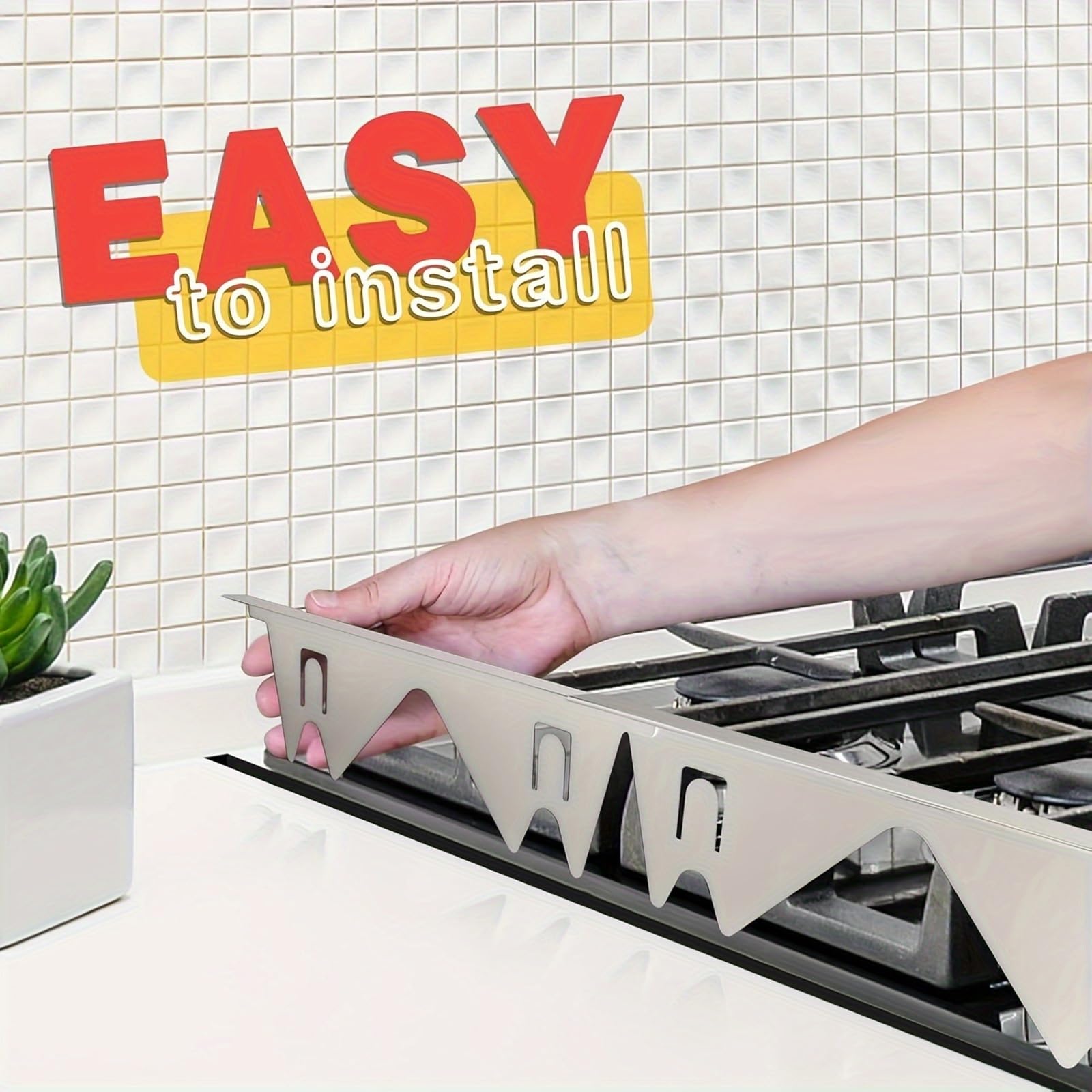 2 Pezzi Stove Gap Cover in Acciaio Inox, Retrattili 35-70cm, Resistenti al Calore, Coprifessura Riutilizzabili per Piano Cottura, Guarnizione per Cucina, Stufa, Contatore e Lavasciuga (Argento)