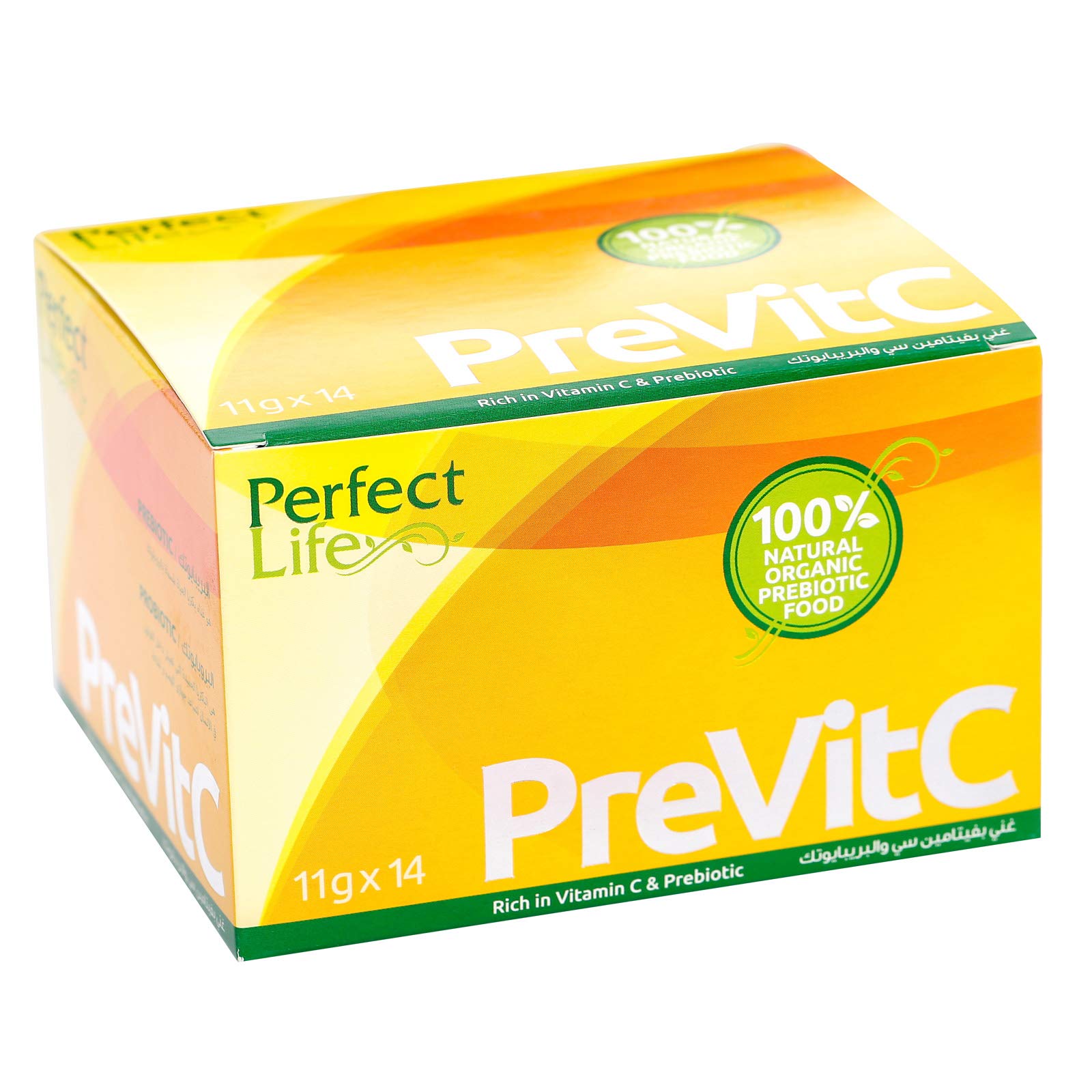 Perfect LifePrevitc Natural Vitamin C With Prebiotic, Box Of 14 Pieces (11g X 14)