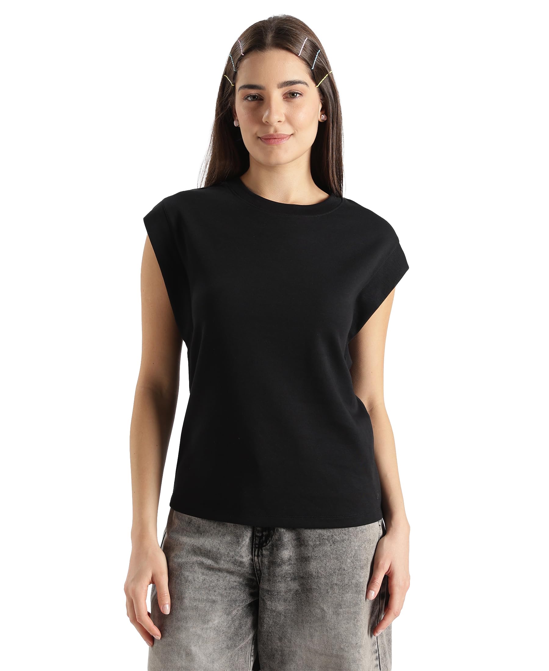 jockey Groove WZ01 Women Super Combed Cotton Rich Hybrid Tank Top with Ribbed Sleeves-picture-54