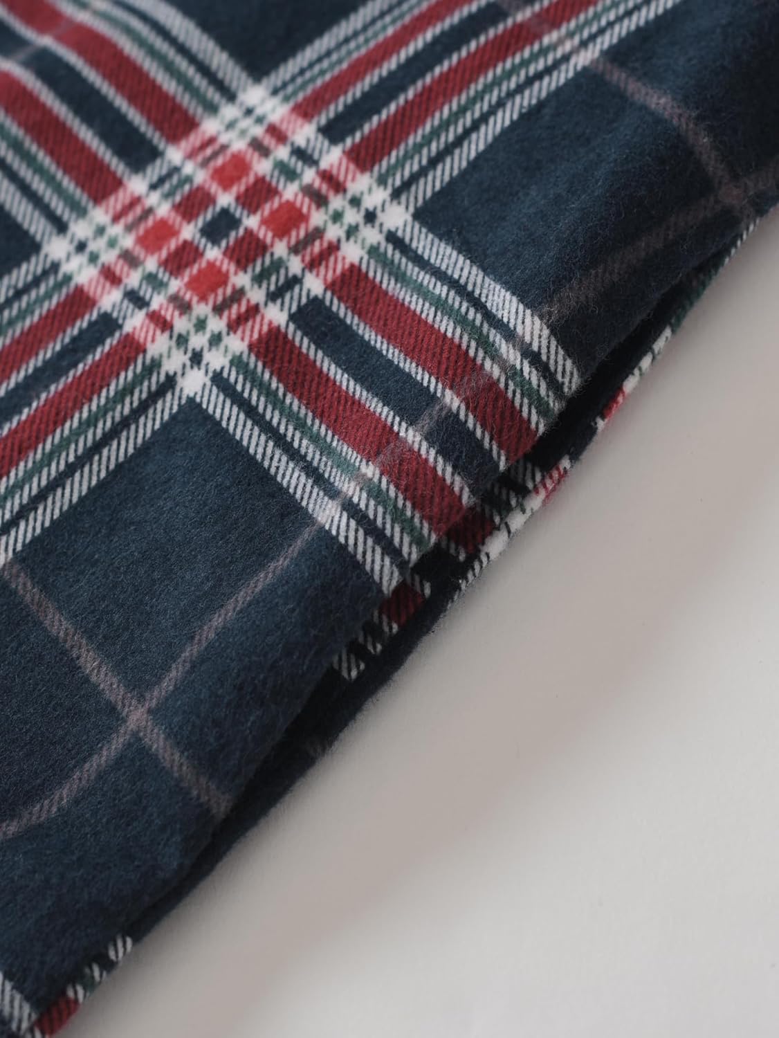 Latuza Women's Flannel Nightgown with Pockets Long Sleeves Full Length - Image 6