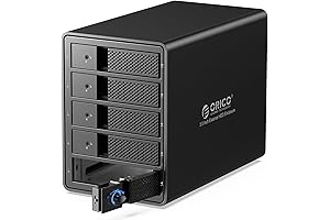 ORICO 5 Bay Hard Drive Enclosure Tray-Less Aluminum 3.5" External HDD Enclosure