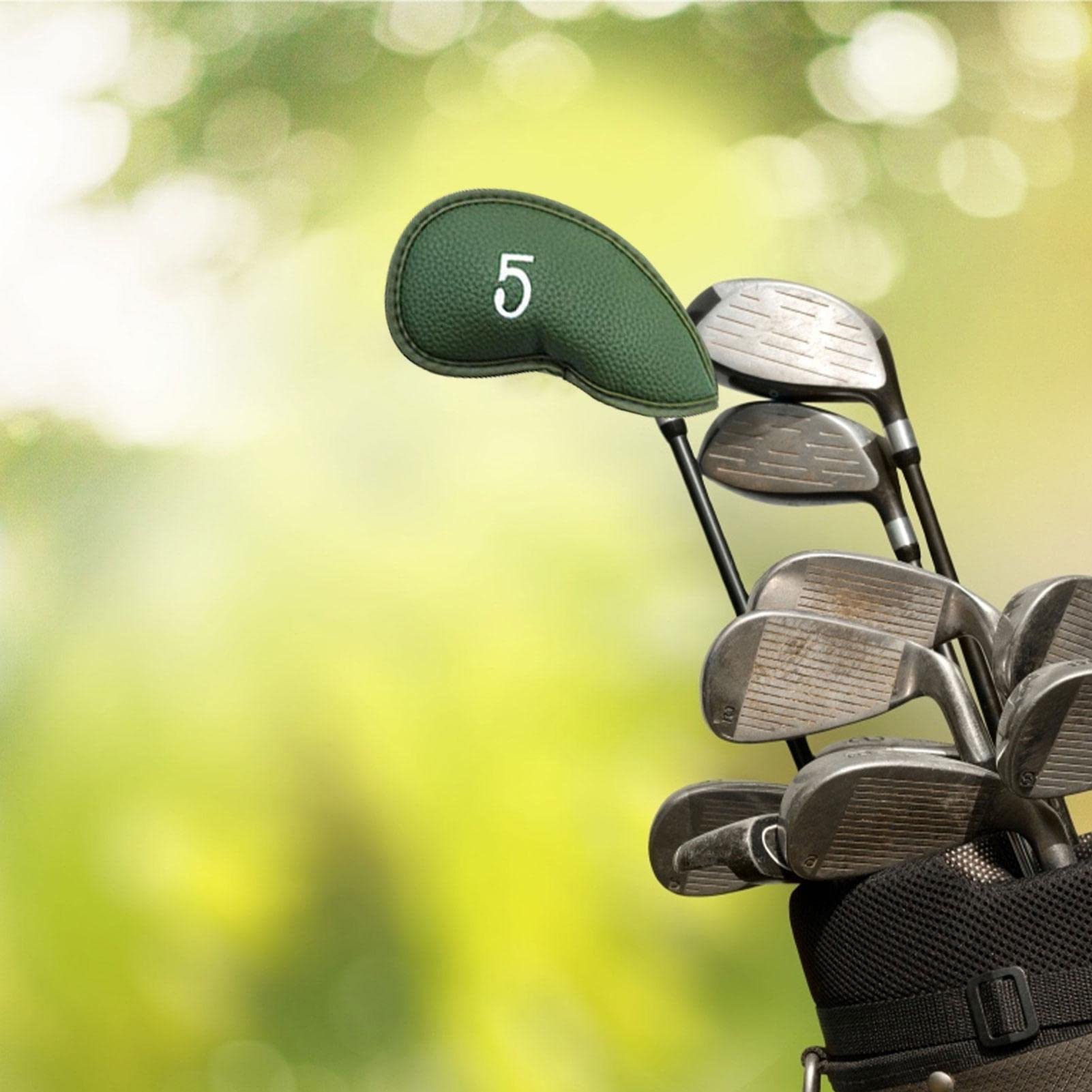 Copritesta Per Mazze Da Golf In Pelle Sintetica Con Etichetta Intercambiabile