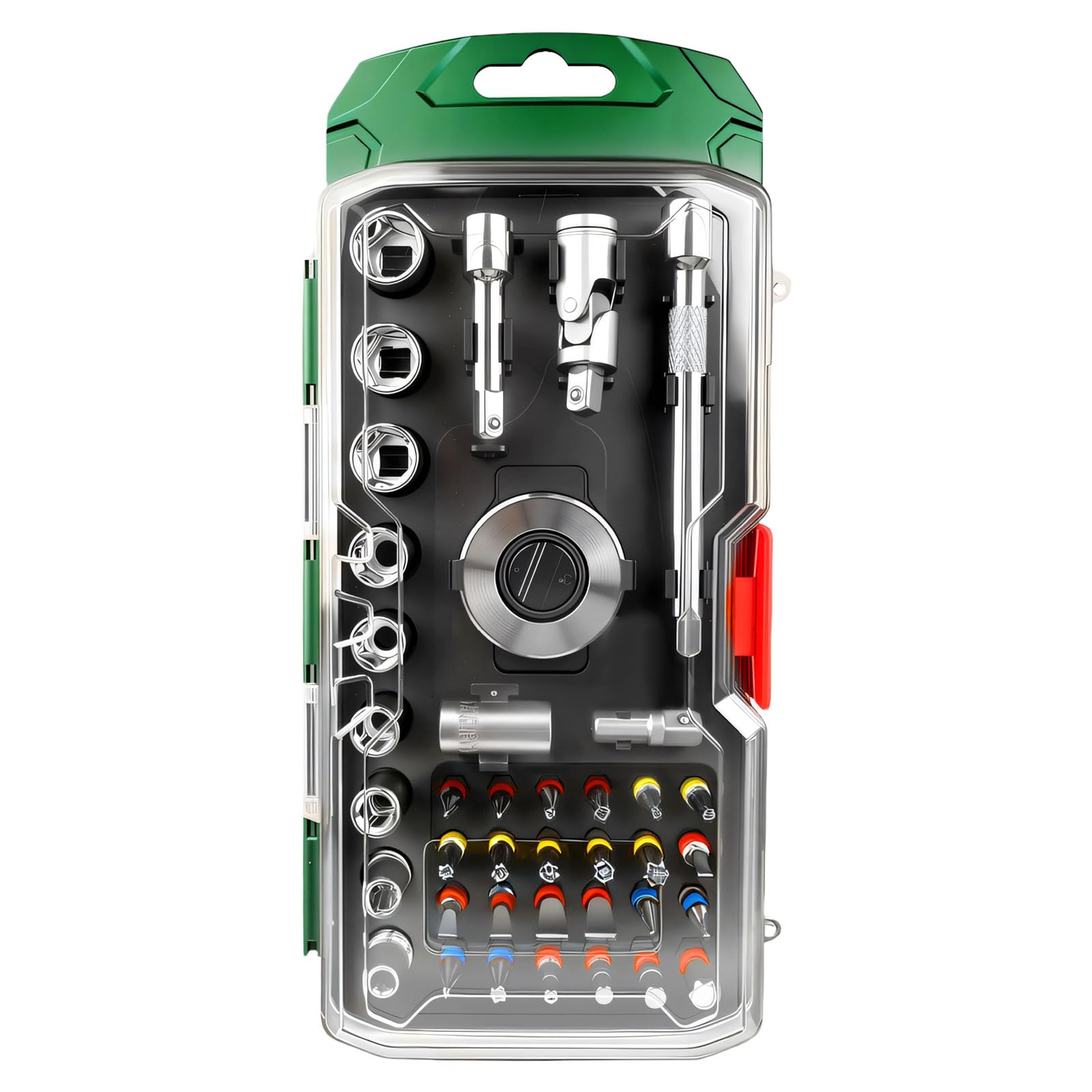 Zxfdsfdbnm Palm Thunder 1/4" Drive Ratchets Ergonomic Handle Offset Screwdriver Automotive Tool Ratchets Wrenches