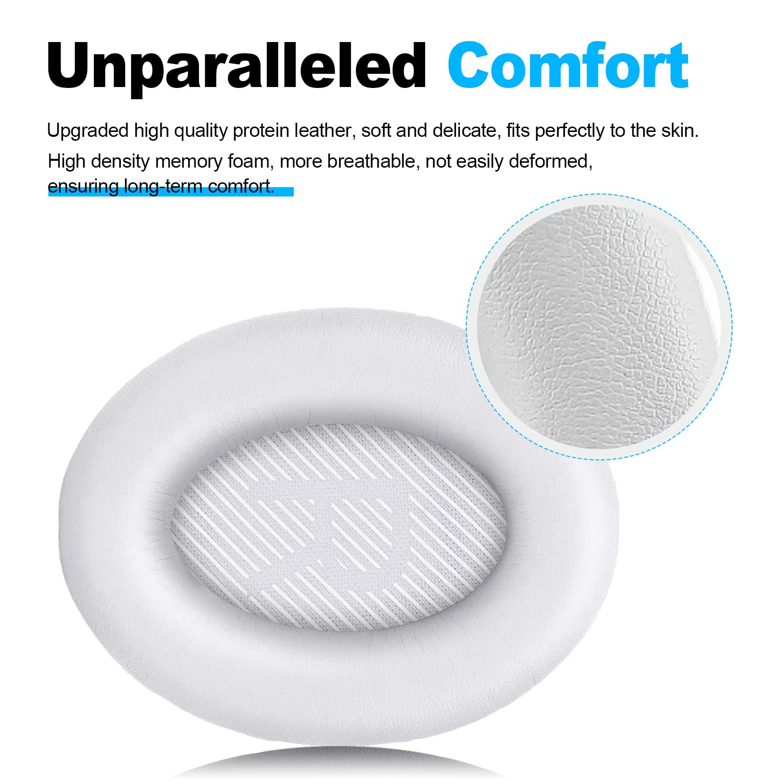 Cuscinetti Auricolari Di Ricambio Per Bose QC35/QC25/QC15 | Memory Foam | MMOBIEL
