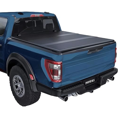 Perfit Liner 5.5 FT (67") Bed FRP Hard Tri-Fold Tonneau Cover for 2015-2025 Ford F-150 Truck Cargo Topper Styleside/Fleetside (Not for Flareside/Stepside)