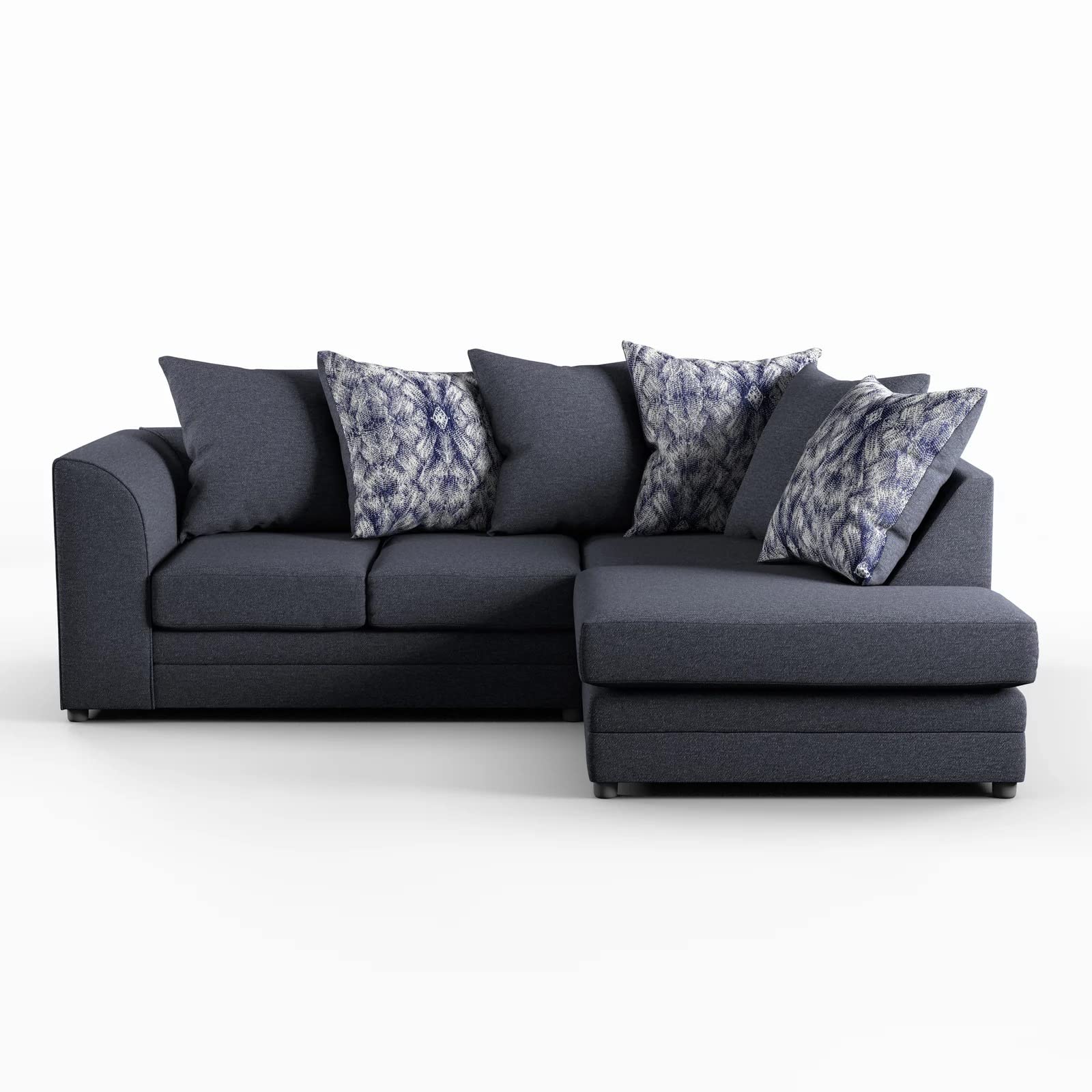 Merish 3 Seater L Shaped Sectional Sofa Set for Living Room (Right Side,Dark Grey)-image-29