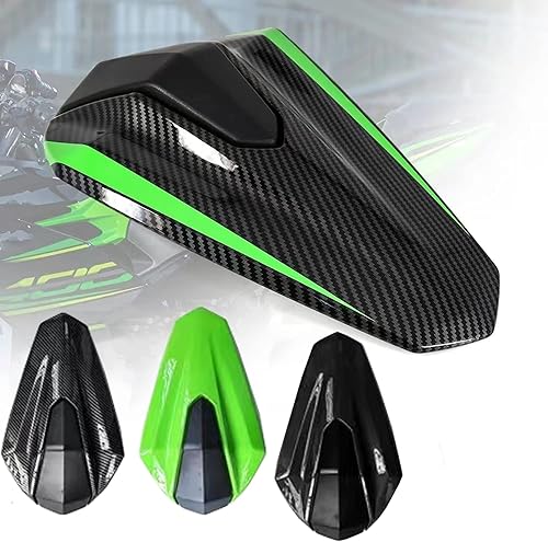 Para Ninja 400 Z400, accesorios de motocicleta, cubierta trasera para asiento de pasajero trasero (grano de carbono)