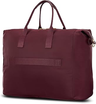 Samsonite Mobile Solution 2 Duffle Bag - Travel & Work Carry-On with Padded Laptop Sleeve, Front Organizer Pocket, Removable Crossbody Strap, StackItTM Strap, Business & Leisure Travel Bag - Merlot