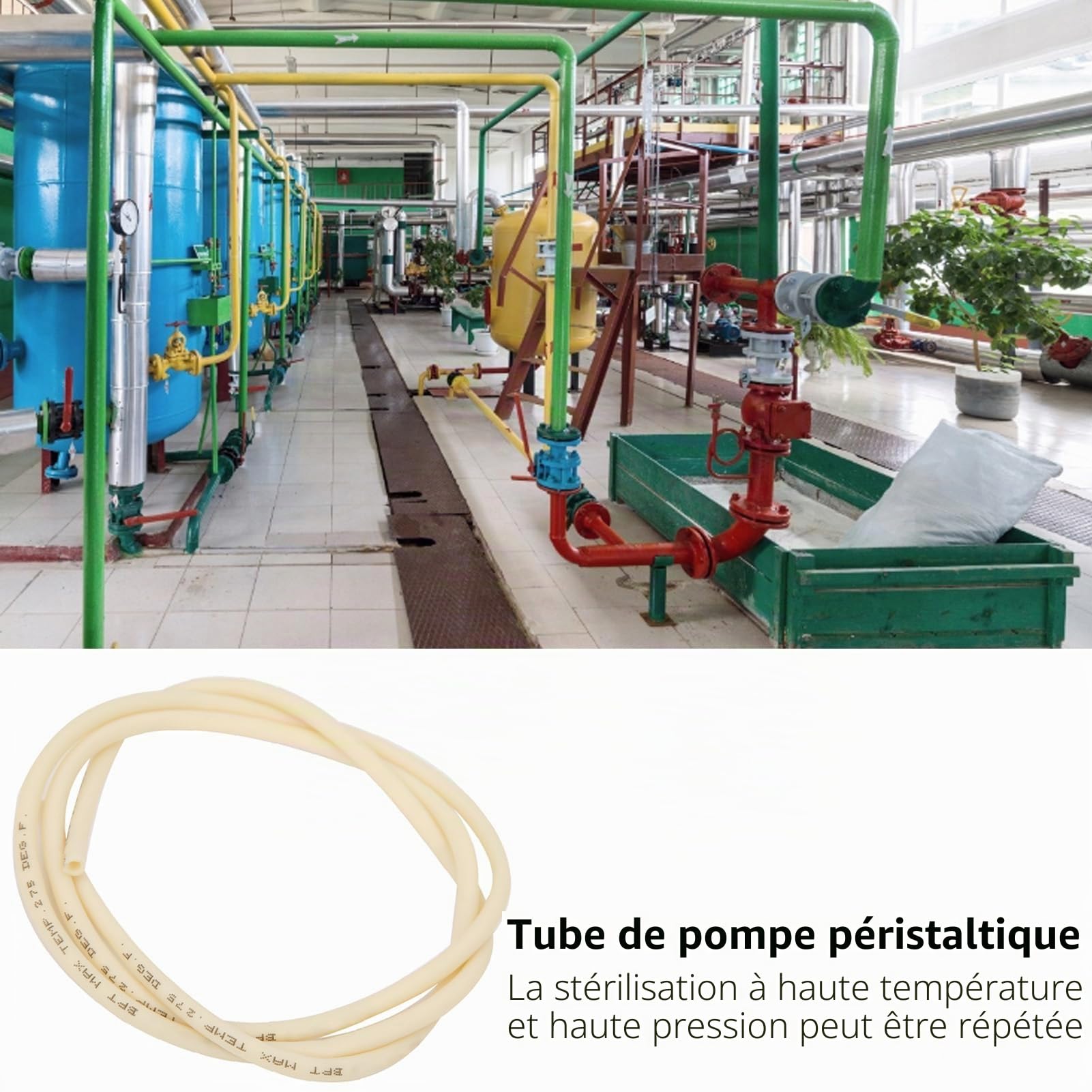 Eujgoov 2 x 4 Mm BPT Silicone Tuyau Pompe Péristaltique, 1 Mètre, Résistant aux Acides et Alcalis, -60 à 275 °F, pour Laboratoires, Aliments et Boissons, Cosmétiques, Produits Pharmaceutiques