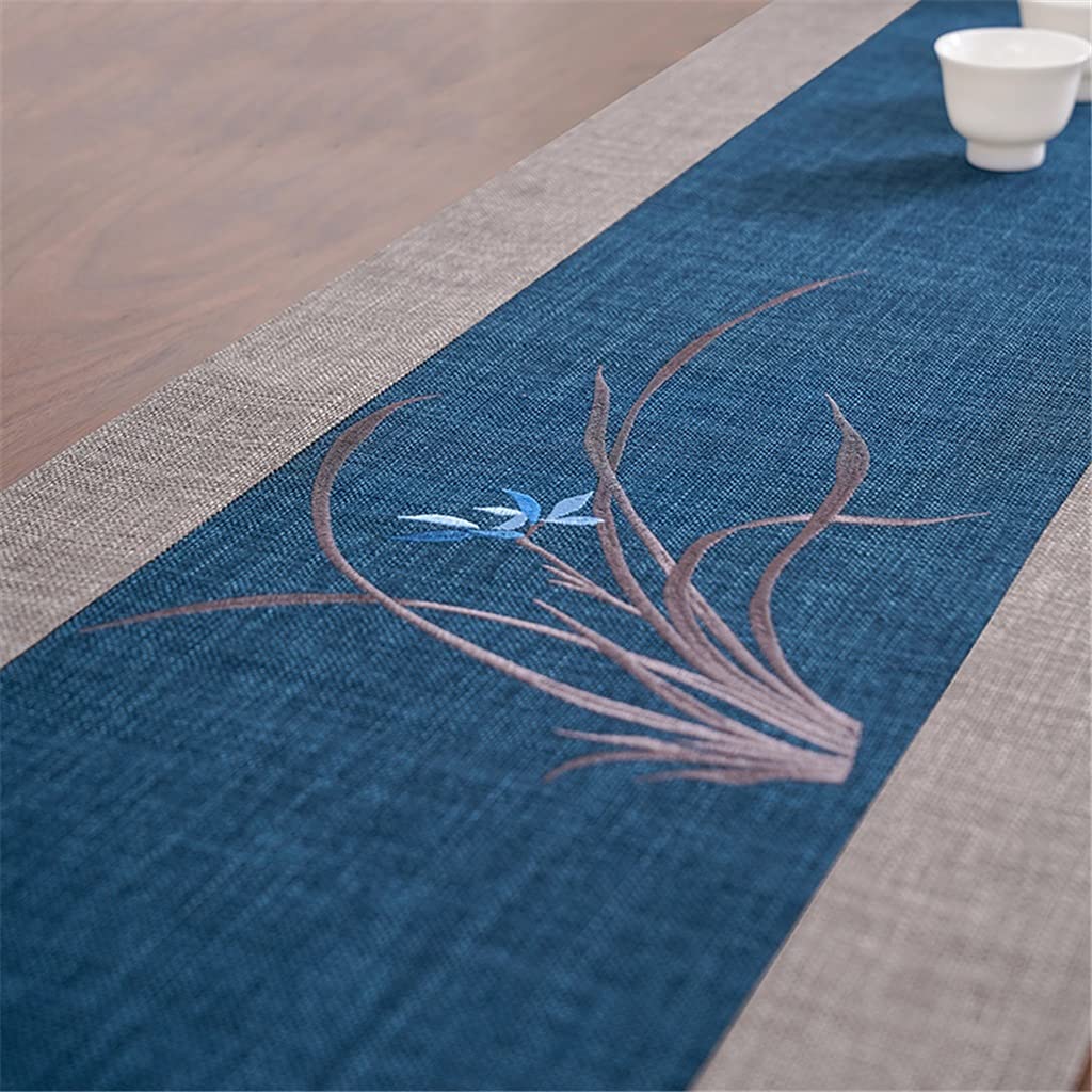 Nappe à thé broderie table à thé chinoise chemin table longue bande HGCHH