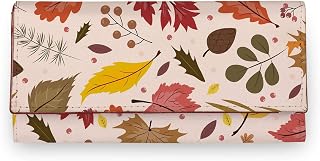 ShopMantra Wallet for Woman | Stylish Artificial Leather Trifold Purse for Girls | Multicolor Floral Print Clutch with Car... Price In India