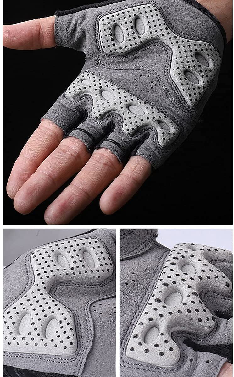 Radfahren Halbfinger Handschuhe Fahrradhandschuhe Halbfinger Fahrradhandschuhe Motorrad Rennhandschuhe Fahrradhandschuhe Sommer Herren und Damen Reithandschuhe Geeignet für Rennräder und Sport