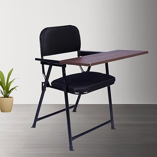 Folding Study Desk Chair with Writing Pad