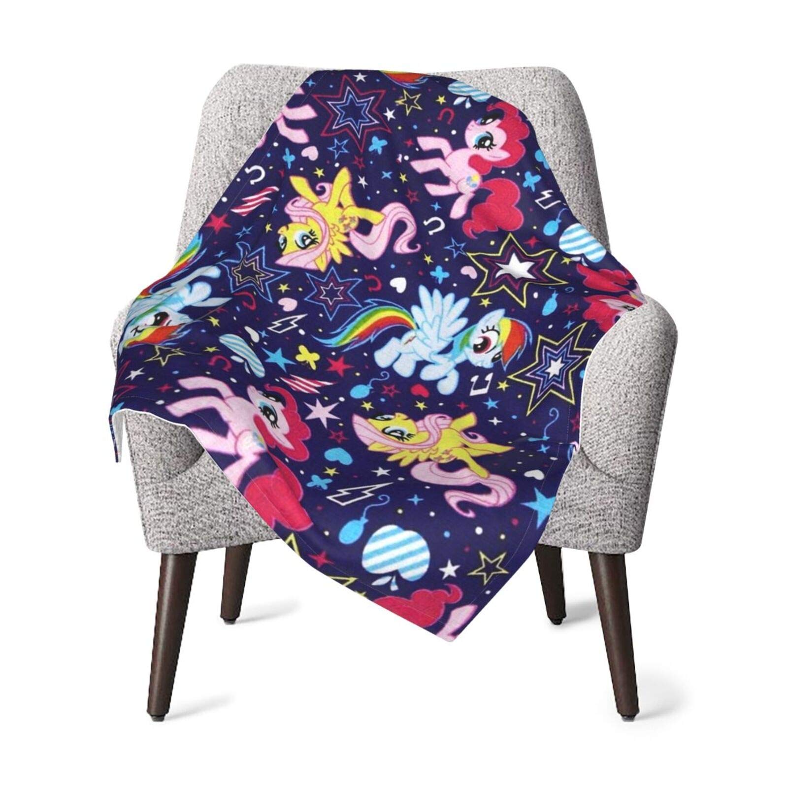 My Little Rainbow Unicorn Pony Fleece Baby Blanket Receiving Blankets for Toddler Infant Newborn Boys and Girls Gift Warm Cozy Daycare Nursery Blanket for Crib Stroller Nap Outdoor Decor