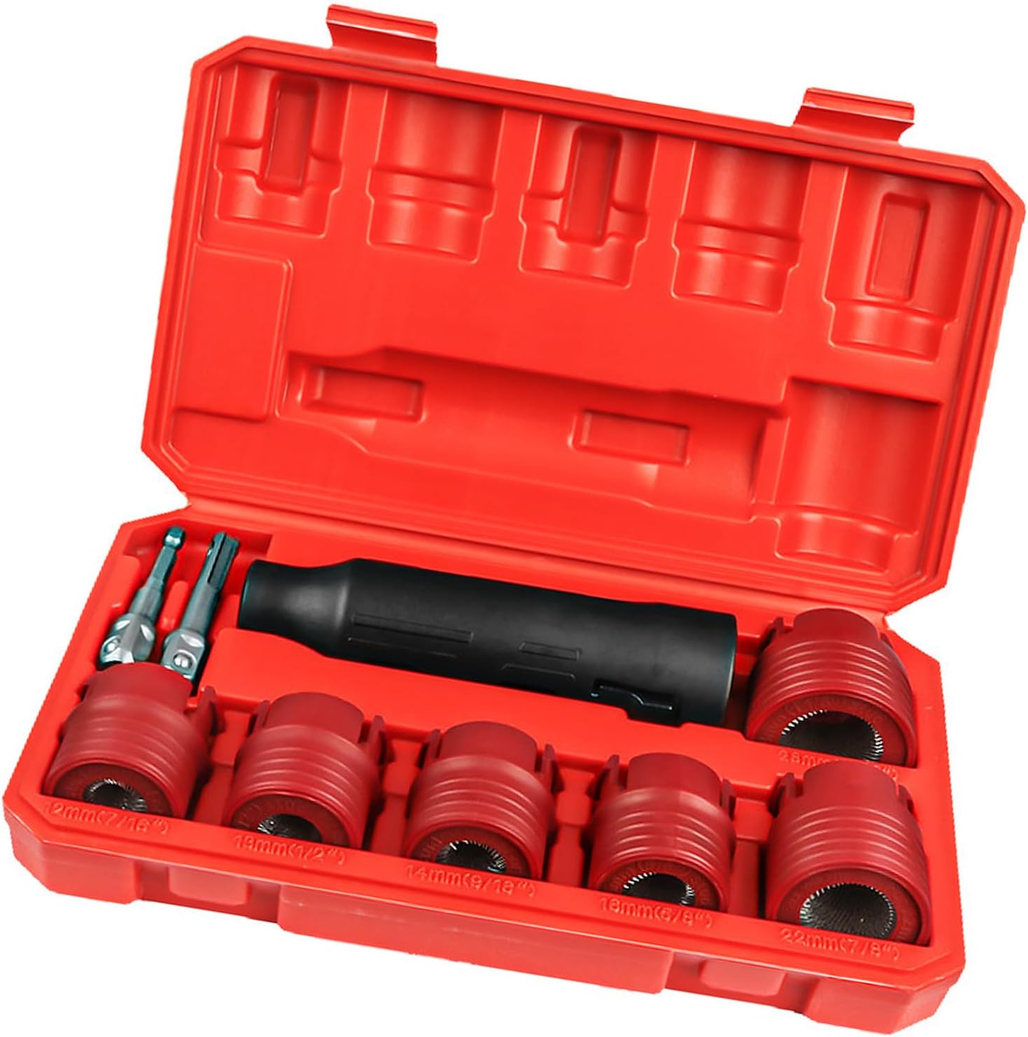 9pcs Automotive Wheel Studs Cleaner Brush Set Car Wheel Hubs Studs Tool Simple to Use for rusts & Debris Remov