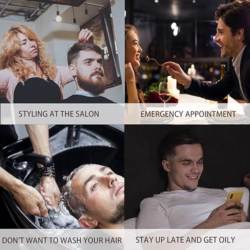Miniatura 4 de Polvo de peinado de aspecto natural para hombre polvo de peinado de agarre fuerte para hombres polvo de cabello flexible con acabado mate textura de