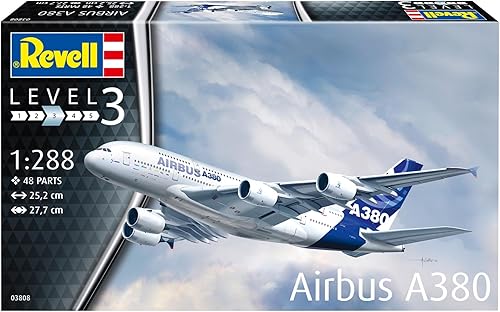 Miniatura 2 de REVELL Alemán Nivel 1288 Airbus A380 Modelo de Plástico 03808