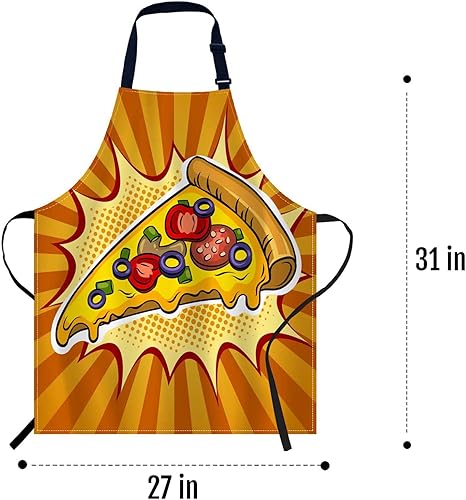 Miniatura 5 de oFloral Delantal para cocina casera 005, Pizza