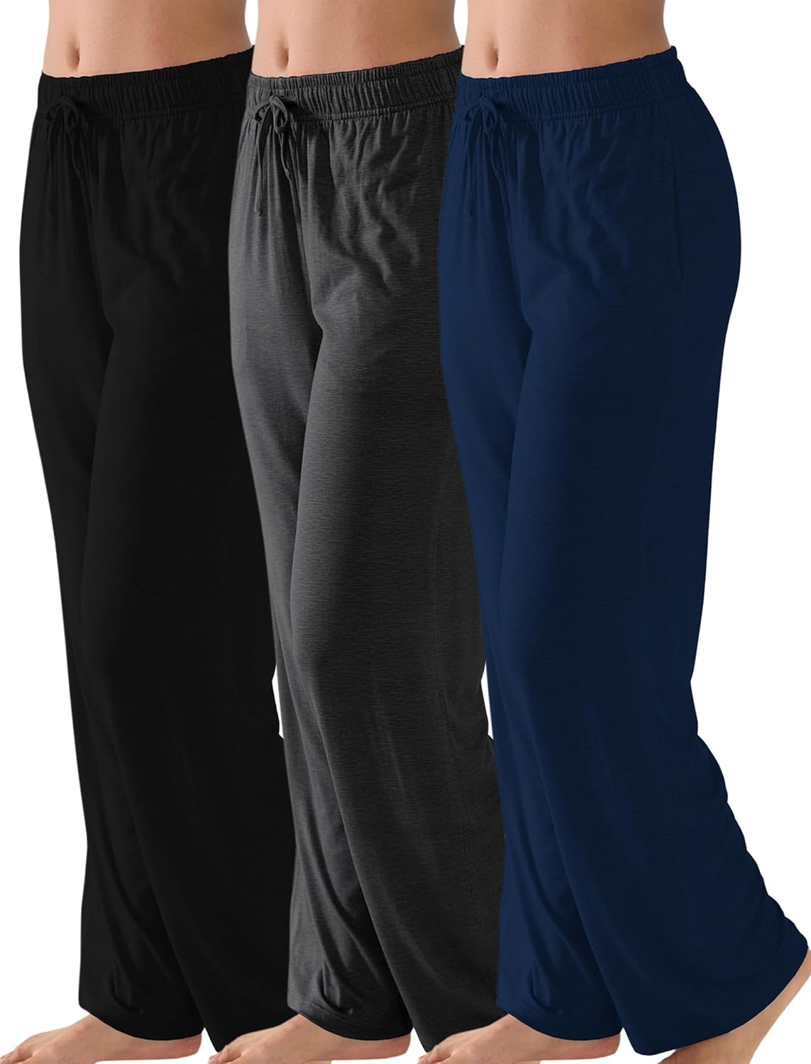 Womens Soft Palazzo Pajama Pants Lightweight Comfy Casual Lounge Pj Bottoms Sleepwear