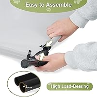 Vista 6 de Cama elevada pequeña para perros de 22 pulgadas, cuna refrescante para cachorros con malla transpirable lavable extraíble, camas elevadas