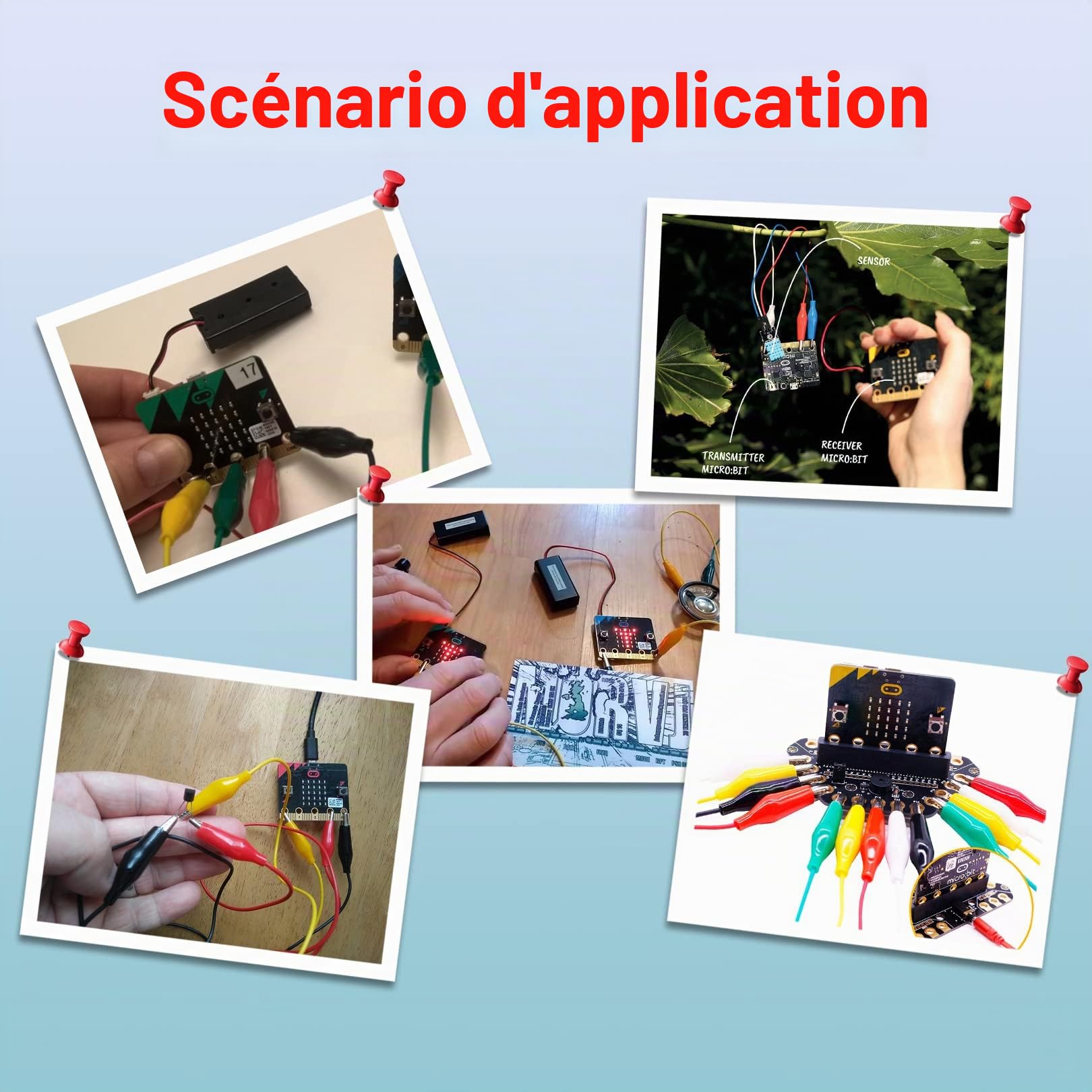KEYESTUDIO Kit de démarrage de Base pour BBC Micro bit V2.2, Programmation Graphique, Boussole Bluetooth intégrée, détection de Mouvement, Codage d'affichage LED pour Adolescents