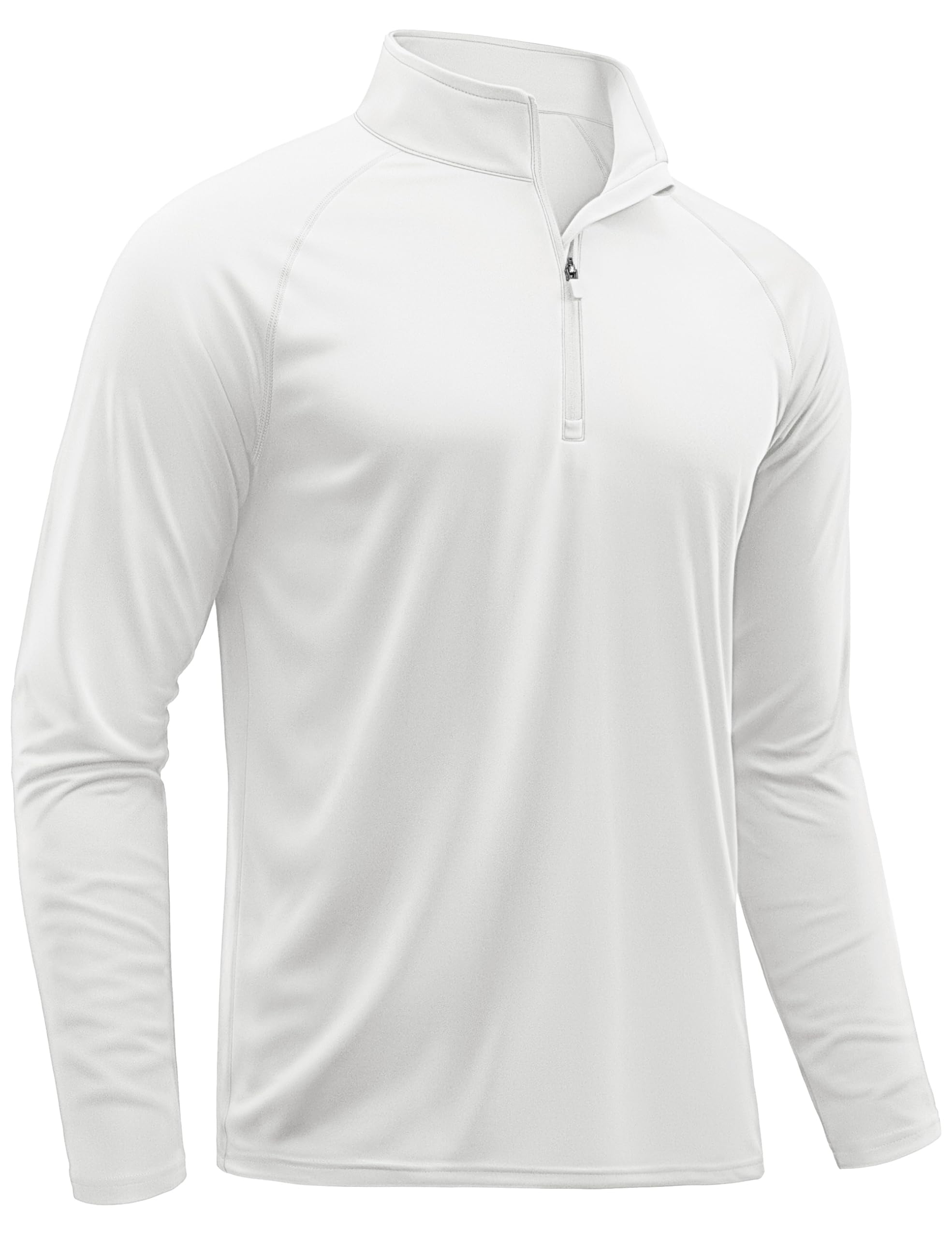 Men's UPF 50+ Shirts Sun Protection Long Sleeve Quick Dry SPF Fishing Shirts Zipper Closure-image-42