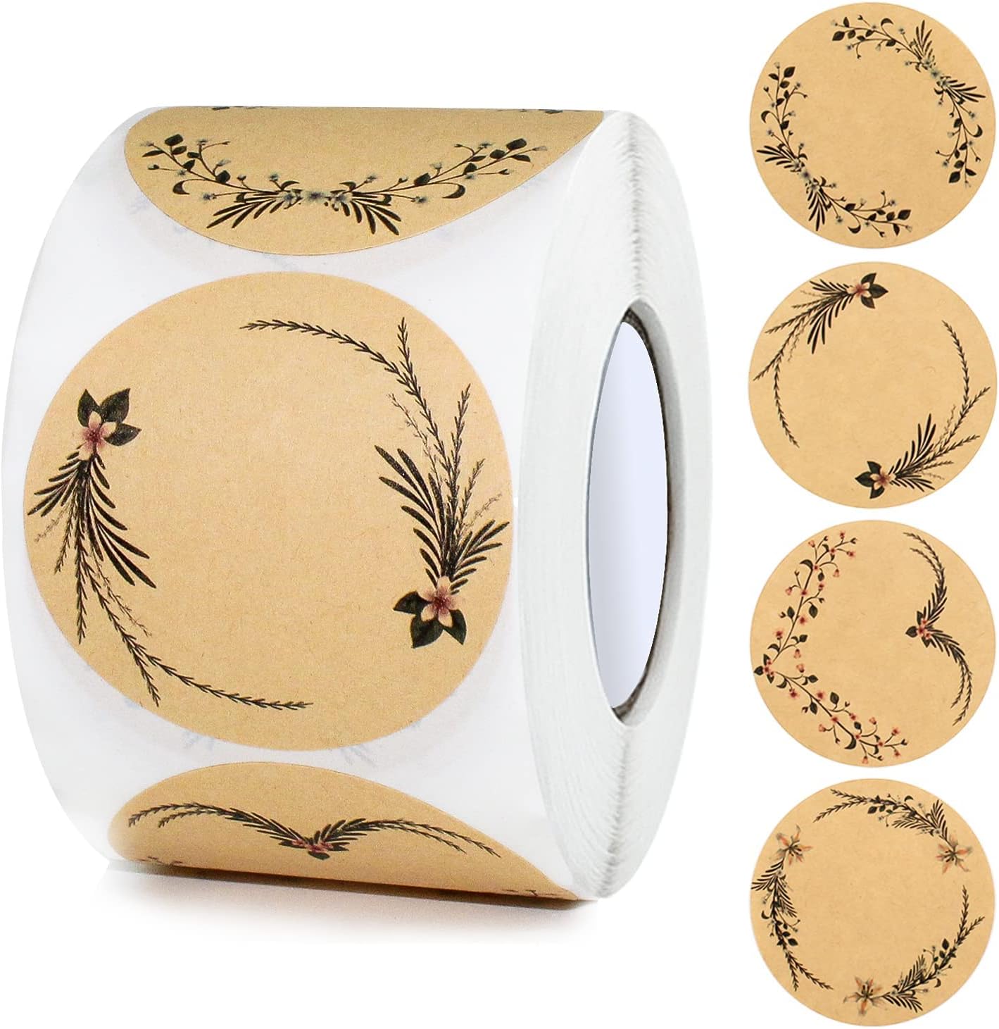 Fictory 300 Rubbelaufkleber 2,5cm - Rund Zum Abkratzen Für DIY Projekte