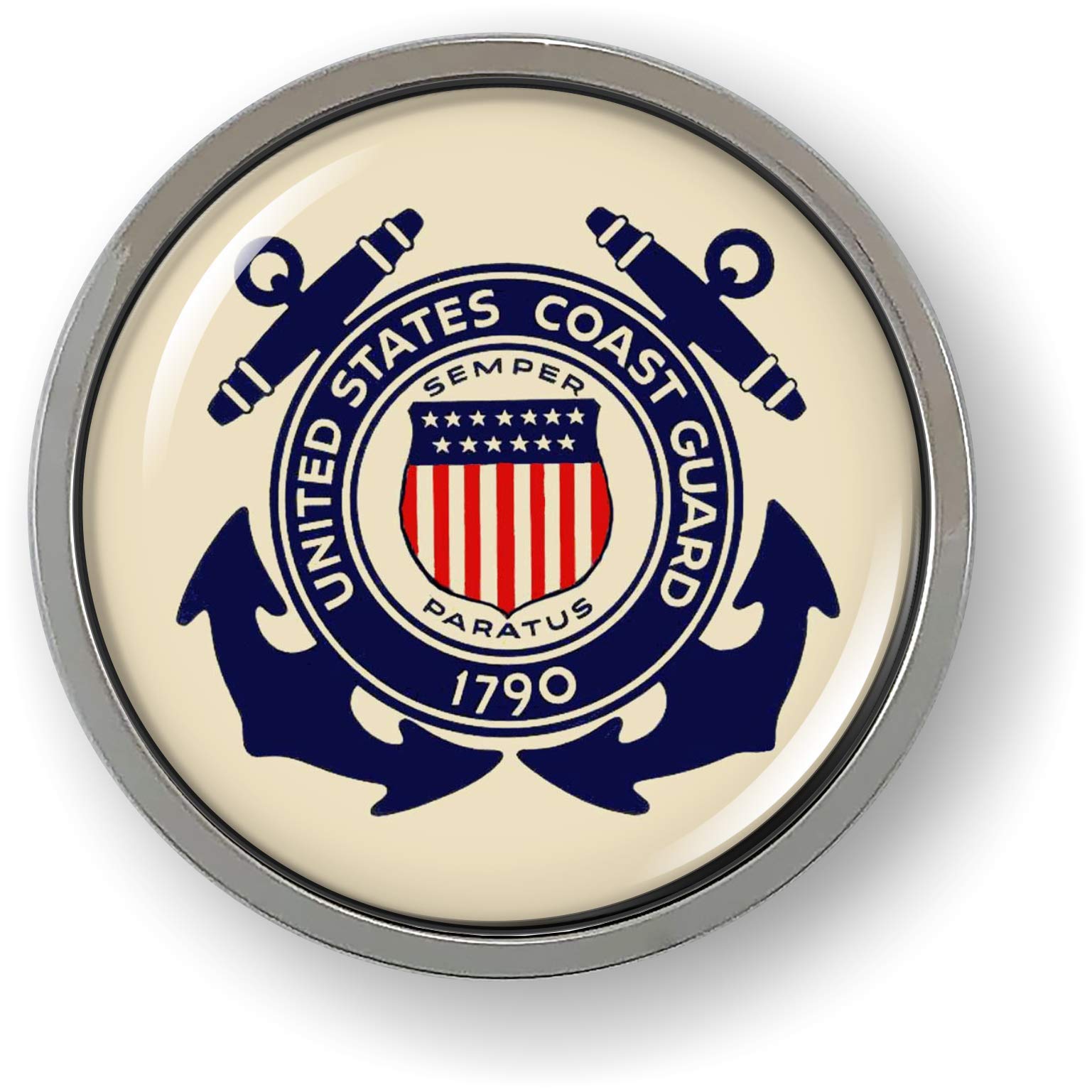 BestLicensePlateFrames Guardia Costera de los Estados Unidos 3D abovedado coche emblema insignia stic - Imagen 2 de 18