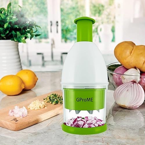 Miniatura 6 de Picadora manual de alimentos, picadora de cebolla, cortador de verduras para ajo, champiñones, nueces, almendras, jengibre, hierbas, perejil, chile,