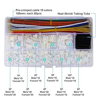 Amazon.com: Keszoox MX 1.25mm Male Female Connector Kit and