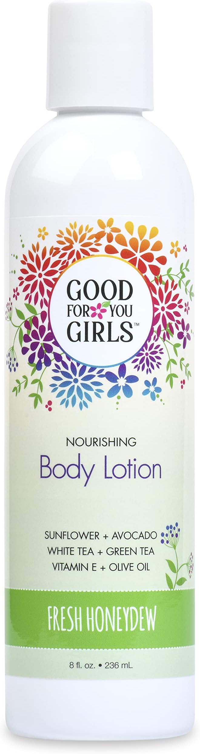 Good For You Girls Natural Body Lotion with Nourishing Plant Based ingredients, Vegan and Paraben Free, Kids, Preteens and Teens, 8 fl oz (Honeydew Scent)